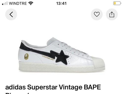 Adidas superstar bape - x,